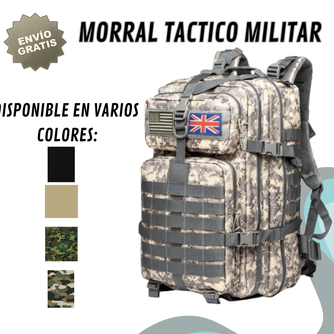 Morral Táctico TitanForce™ – Resistente, Espacioso y Listo Para Cualquier Aventura