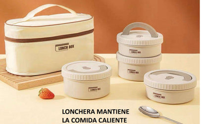 LONCHERA TERMICA SET X 4