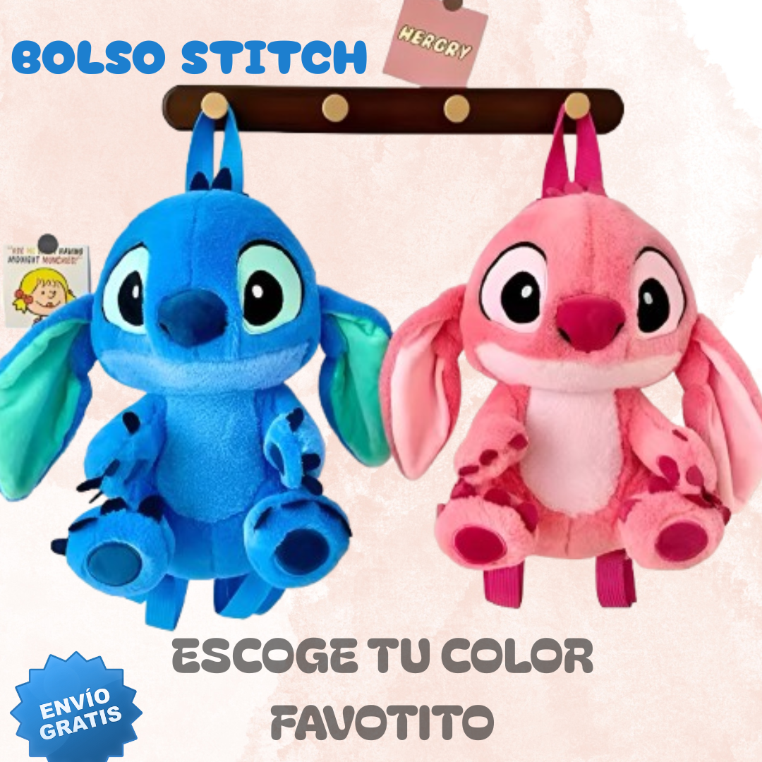 BOLSO PELUCHE STITCH 💙 🩷