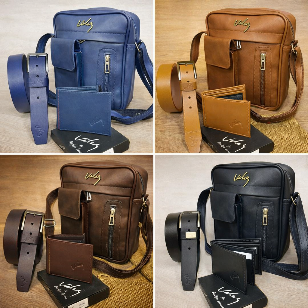 SET VELEZ PREMIUM (CARRIEL, CORREA Y BILLETERA)