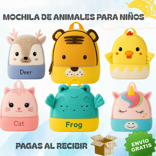 MOCHILA PARA NIÑOS DE ANIMALITOS