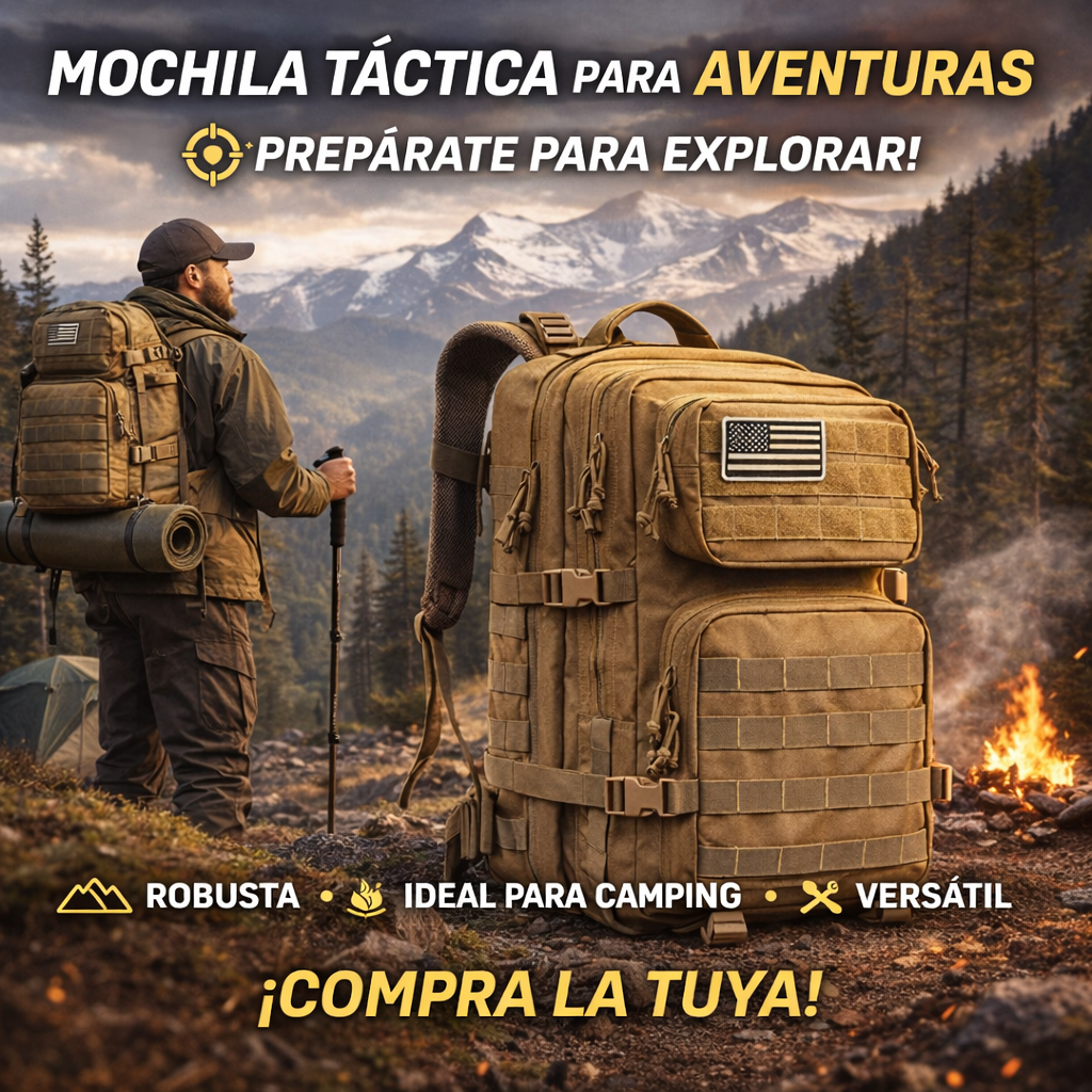Morral Táctico TitanForce™ – Resistente, Espacioso y Listo Para Cualquier Aventura