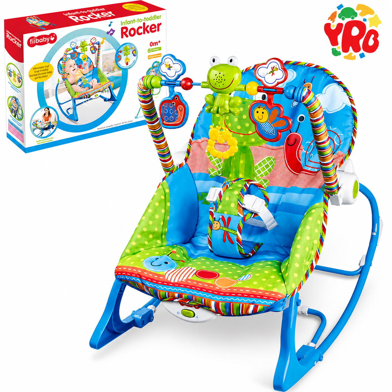 Silla Mecedora Interactiva para Bebé con Vibración y Musica