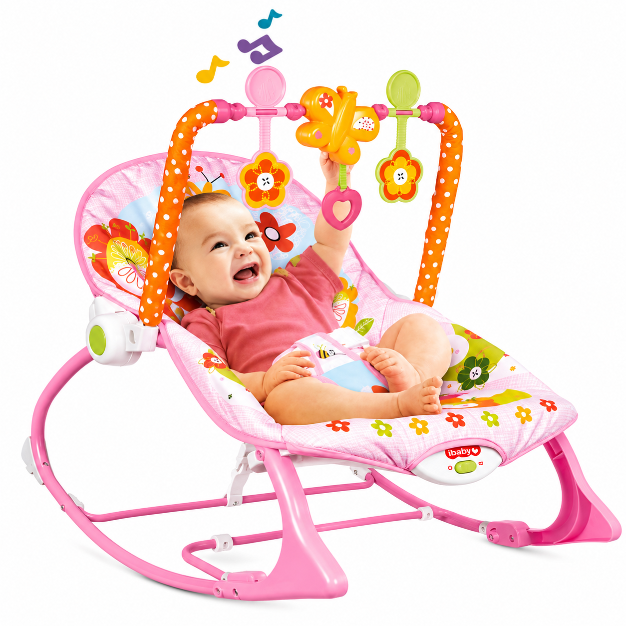 Silla Mecedora Interactiva para Bebé con Vibración y Musica