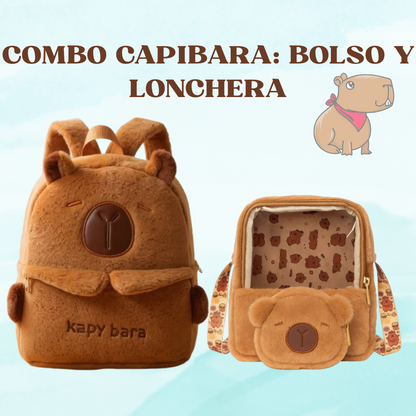 COMBO CAPIBARA: BOLSO + LONCHERA 🐾🐻