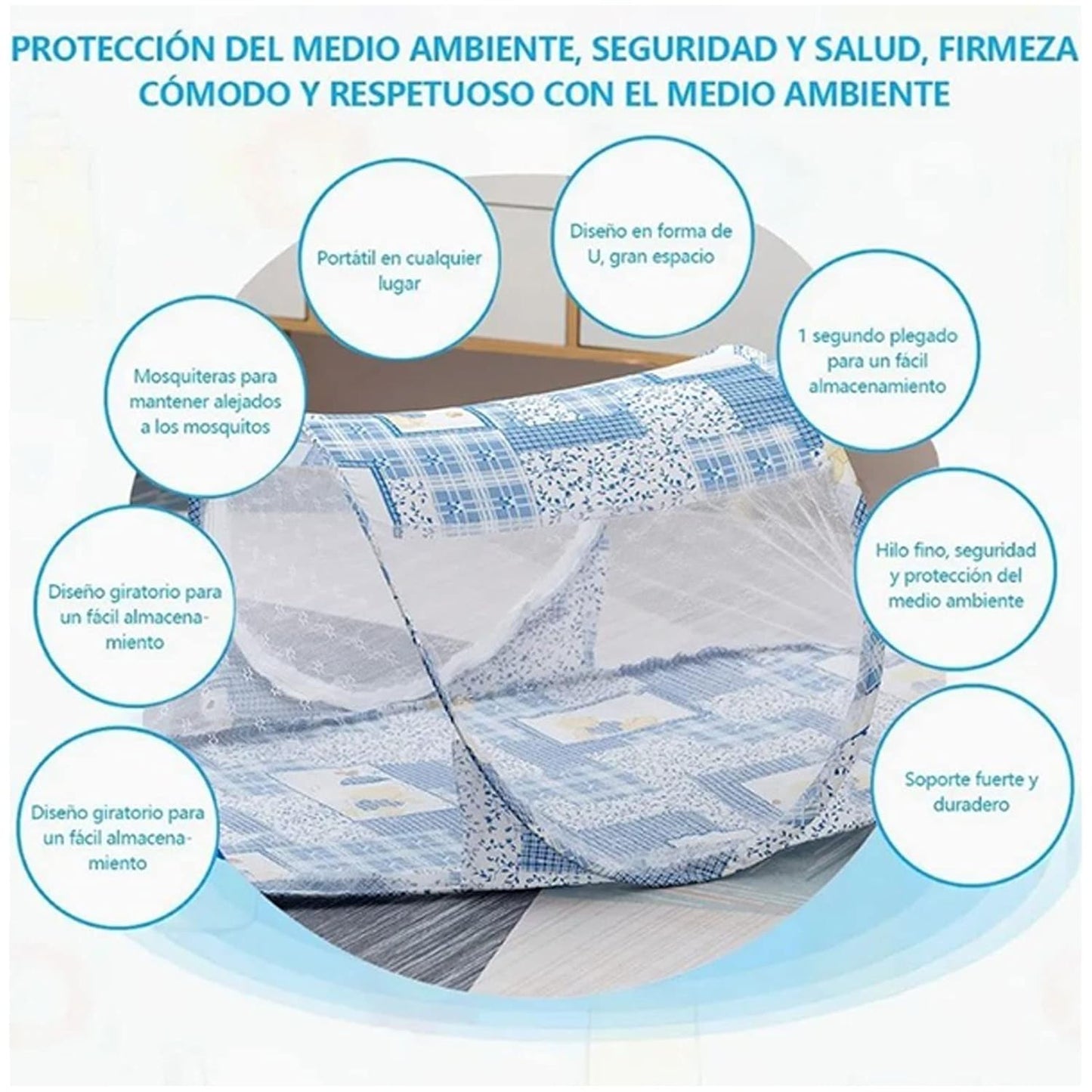 MOSQUITERO PARA BEBE PLEGABLE 🦟✨