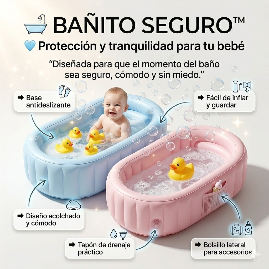 BAÑERA SPA PORTATIL BEBE 🛁