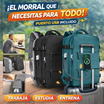 Morral Urban Pro USB 🔋✈️