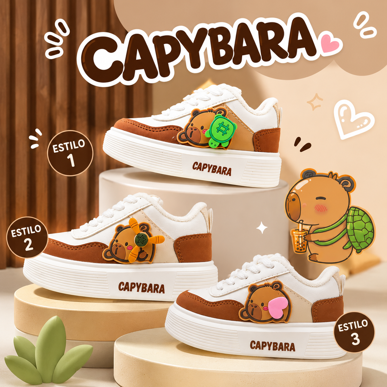CapiGiro™ – Zapatos infantiles con detalle giratorio👟🌀