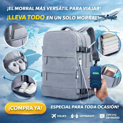 Morral Urban Pro USB 🔋✈️