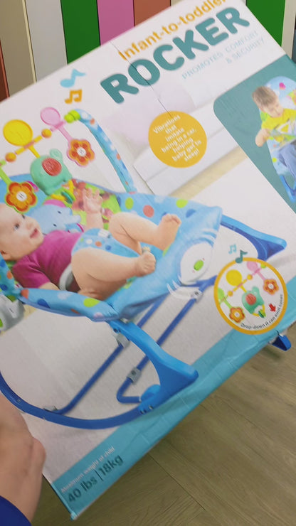 Silla Mecedora Interactiva para Bebé con Vibración y Musica